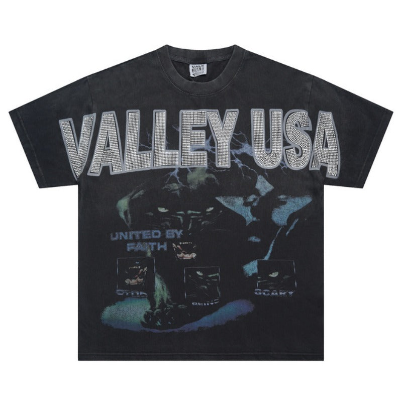 Camiseta Vale Forever Faith Bling Black