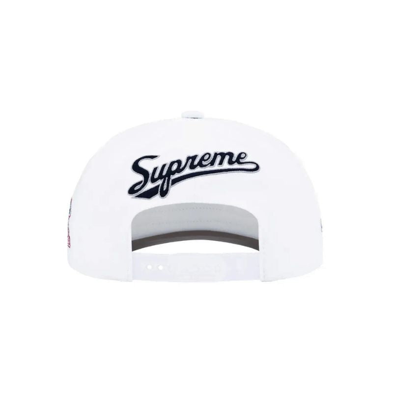 Boné Supreme World Famous S Logo 6-Panel White