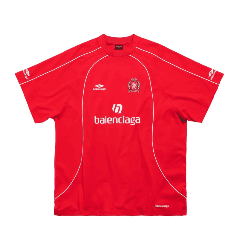Pronta Entrega - Camiseta Balenciaga Milano #10 Soccer Jersey Oversized Red