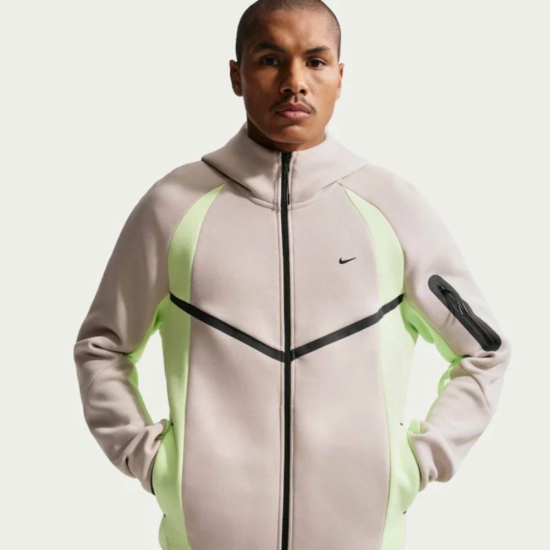 Conjunto Nike Tech Fleece Pro Wear Cinza/Verde