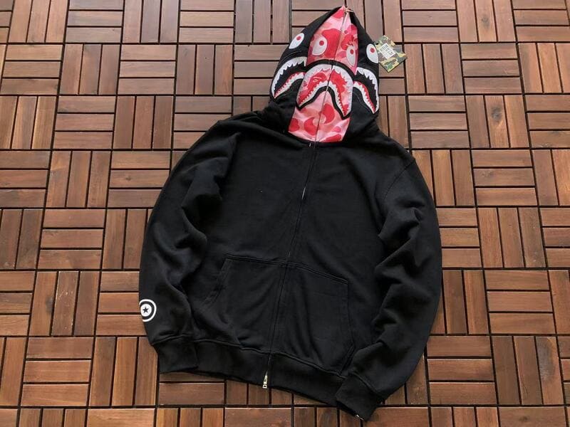 Moletom Bape Shark ABC Pink Black
