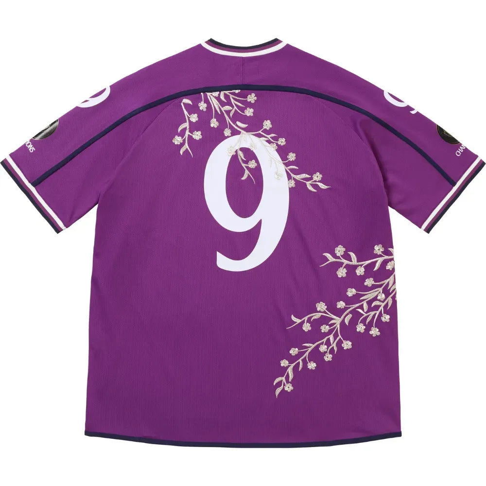 Camiseta Supreme Floral Soccer Jersey Purple