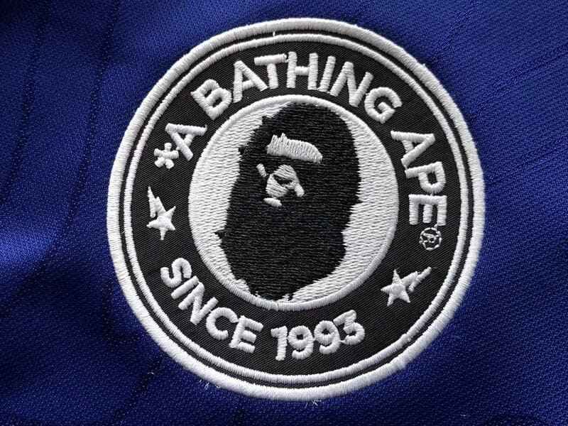 Camiseta BAPE x Adidas SSL Flame Japan Blue