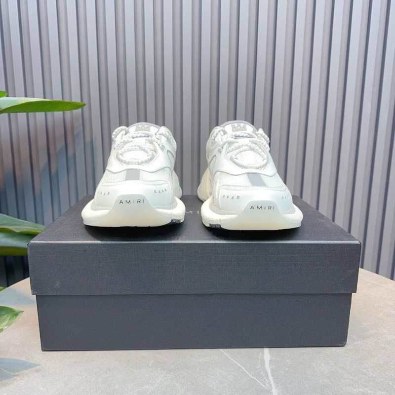 Amiri MA Runner White Silver