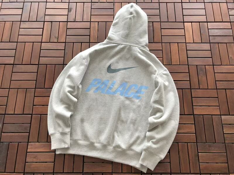 Moletom Palace x Nike Font Swoosh Grey Marl