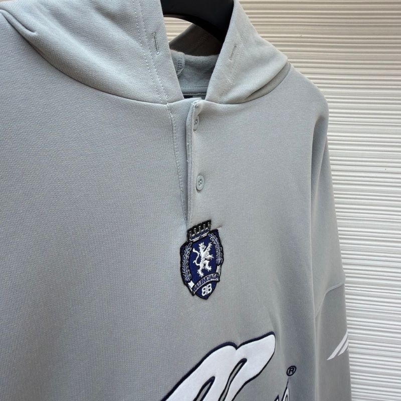 Moletom Balenciaga Polo 3B Football Grey