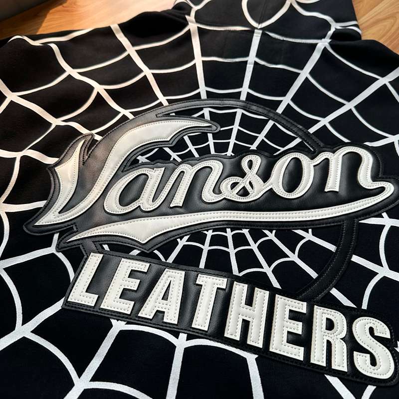 Moletom Vanson Leathers x Supreme Spider-Man Black