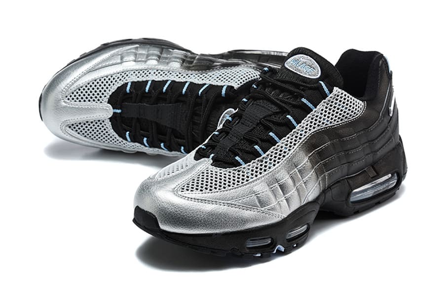 Palace x Nike Air Max 95 Metallic Silver Aluminum Black