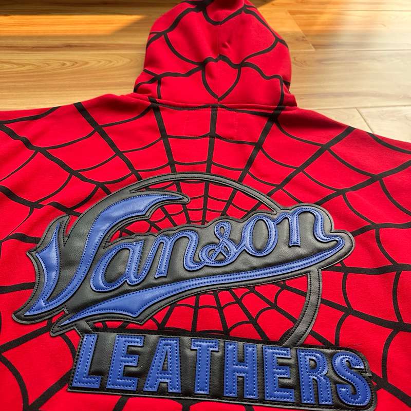 Moletom Vanson Leathers x Supreme Spider-Man Red