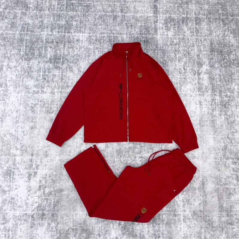 Conjunto Aimé Leon Dore x Porsche Nylon Track Red