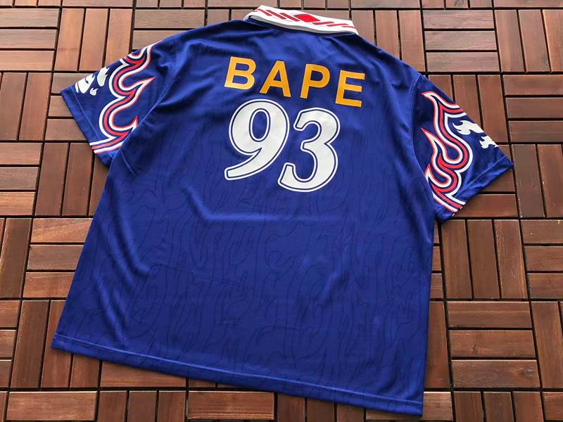 Camiseta BAPE x Adidas SSL Flame Japan Blue