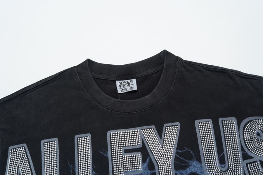 Camiseta Vale Forever Faith Bling Black