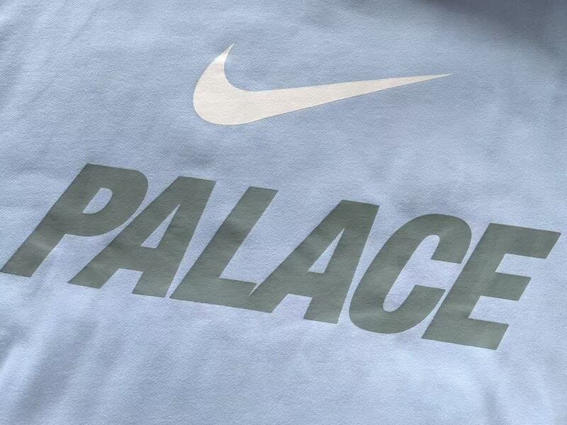 Moletom Palace x Nike Font Swoosh Sky Blue