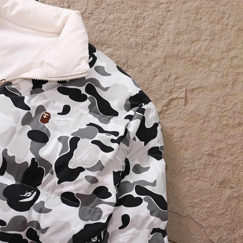 Jaqueta Bape ABC Camo Dupla Face Cinza