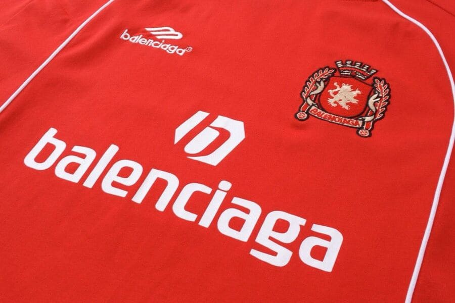 Pronta Entrega - Camiseta Balenciaga Milano #10 Soccer Jersey Oversized Red