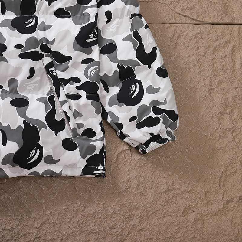 Jaqueta Bape ABC Camo Dupla Face Cinza