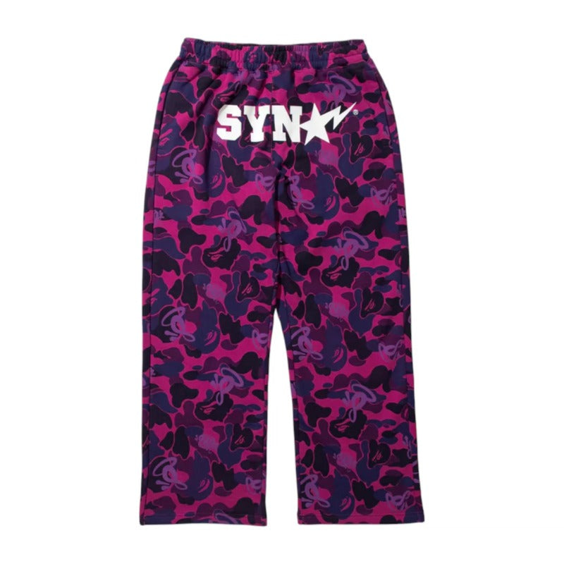 Calça BAPE x SYNA By Central Cee x Spotfy Camo Purple