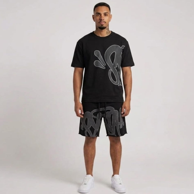 Conjunto Shorts Synaworld Preto/Cinza