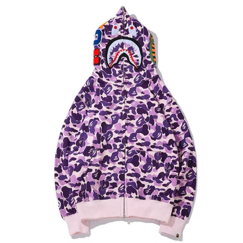 Moletom Bape Shark ABC Purple Camo