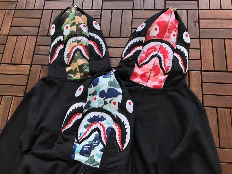 Moletom Bape Shark ABC Green Black