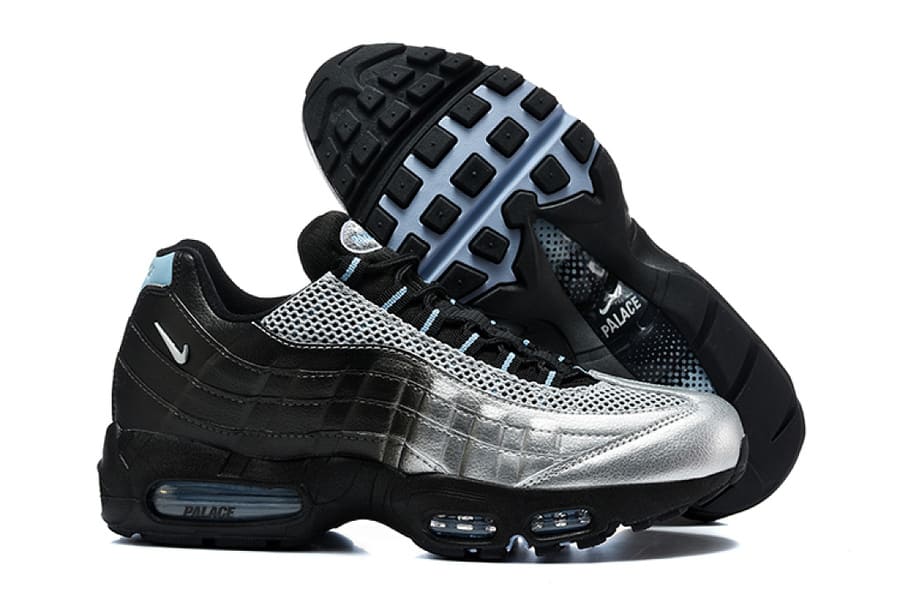 Palace x Nike Air Max 95 Metallic Silver Aluminum Black