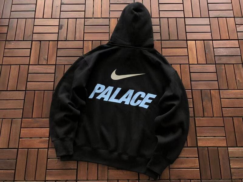Moletom Palace x Nike Font Swoosh Black