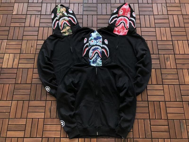 Moletom Bape Shark ABC Green Black