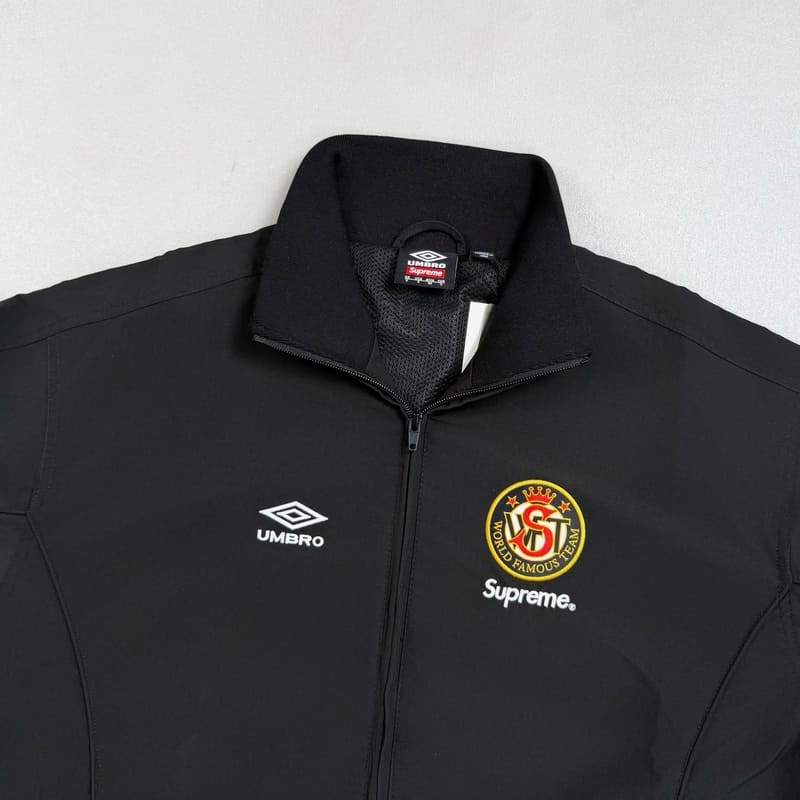 Conjunto Supreme x Umbro Cotton Ripstop Track Black