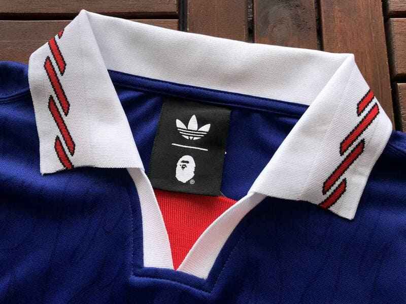 Camiseta BAPE x Adidas SSL Flame Japan Blue