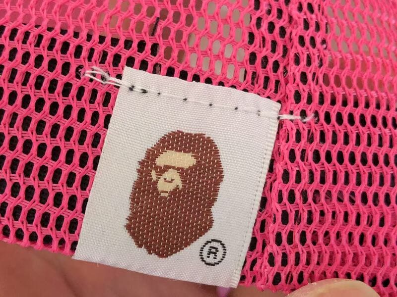 Boné BAPE x Stussy Trucker Pink