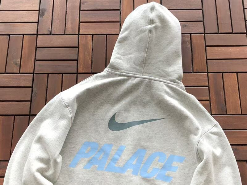 Moletom Palace x Nike Font Swoosh Grey Marl
