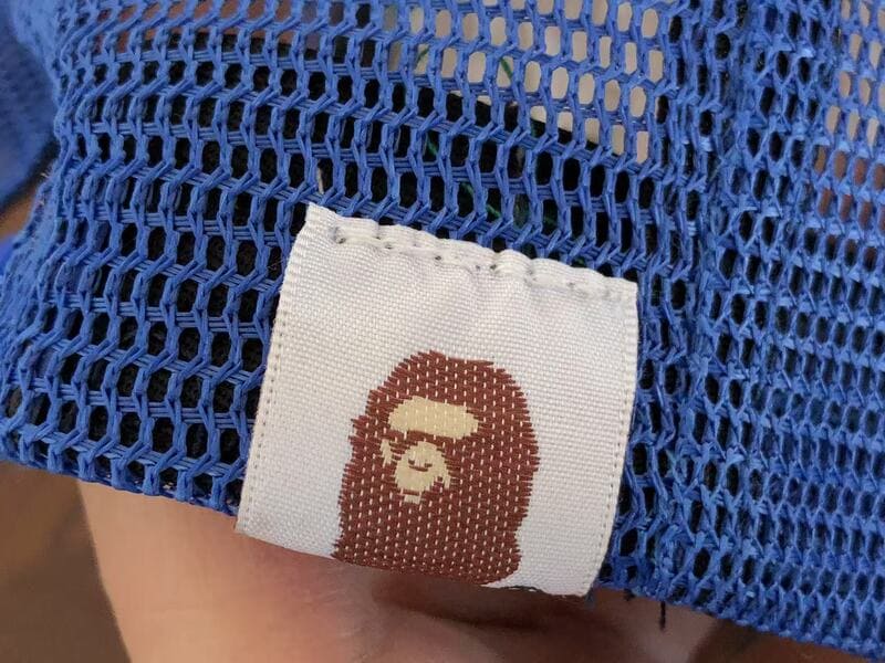Boné BAPE x Stussy Trucker Blue