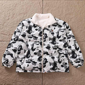 Jaqueta Bape ABC Camo Dupla Face Cinza