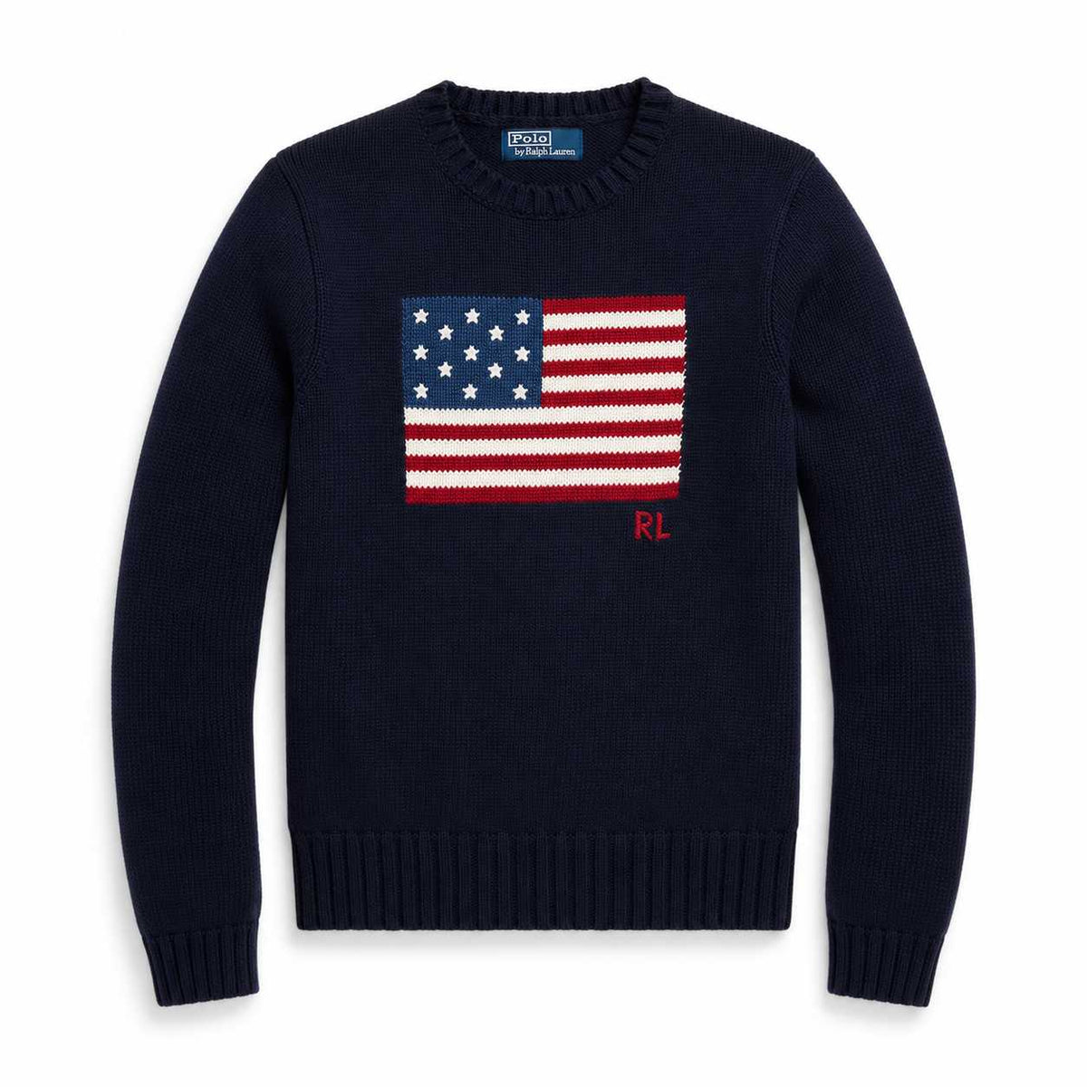 Ralph Lauren Suéter Iconic Flag Jumper Azul Marinho