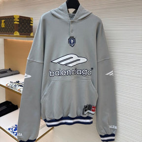 Moletom Balenciaga Polo 3B Football Grey