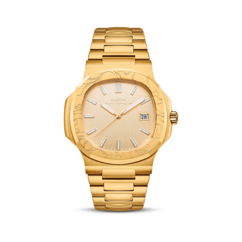 Relógio A Bathing Ape Bapex Type 10 Gold