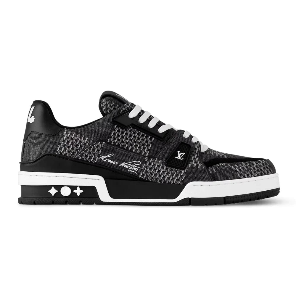 Louis Vuitton LV Trainer Black Damier 3D Denim