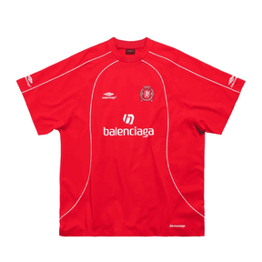 Pronta Entrega - Camiseta Balenciaga Milano #10 Soccer Jersey Oversized Red