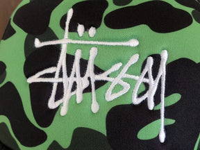 Boné BAPE x Stussy Trucker Green