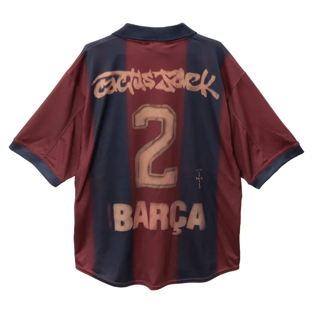 Camiseta FC Barcelona x Travis Scott Retro 2000/01 Home Skeleton