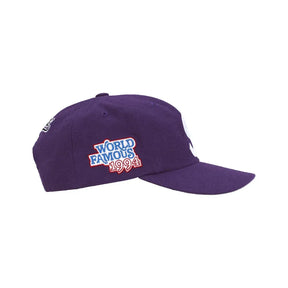 Boné Supreme World Famous S Logo 6-Panel Purple