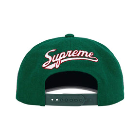 Boné Supreme World Famous S Logo 6-Panel Dark Green