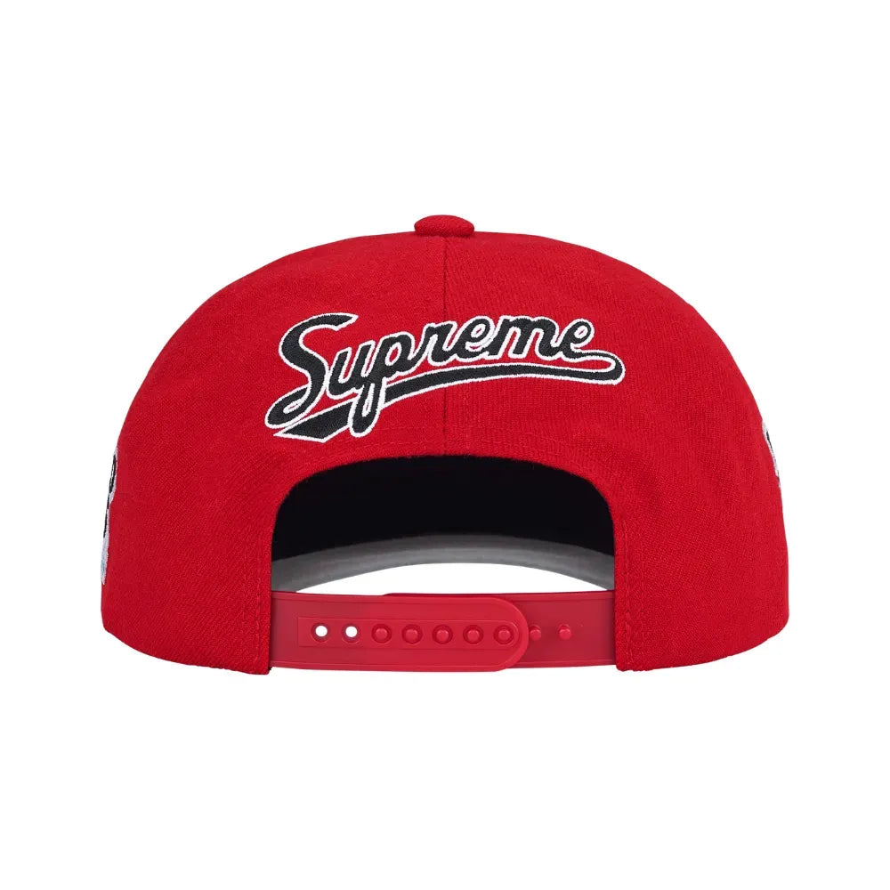 Boné Supreme World Famous S Logo 6-Panel Red