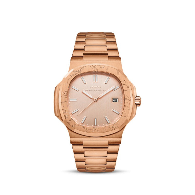 Relógio A Bathing Ape Bapex Type 10 Rose Gold