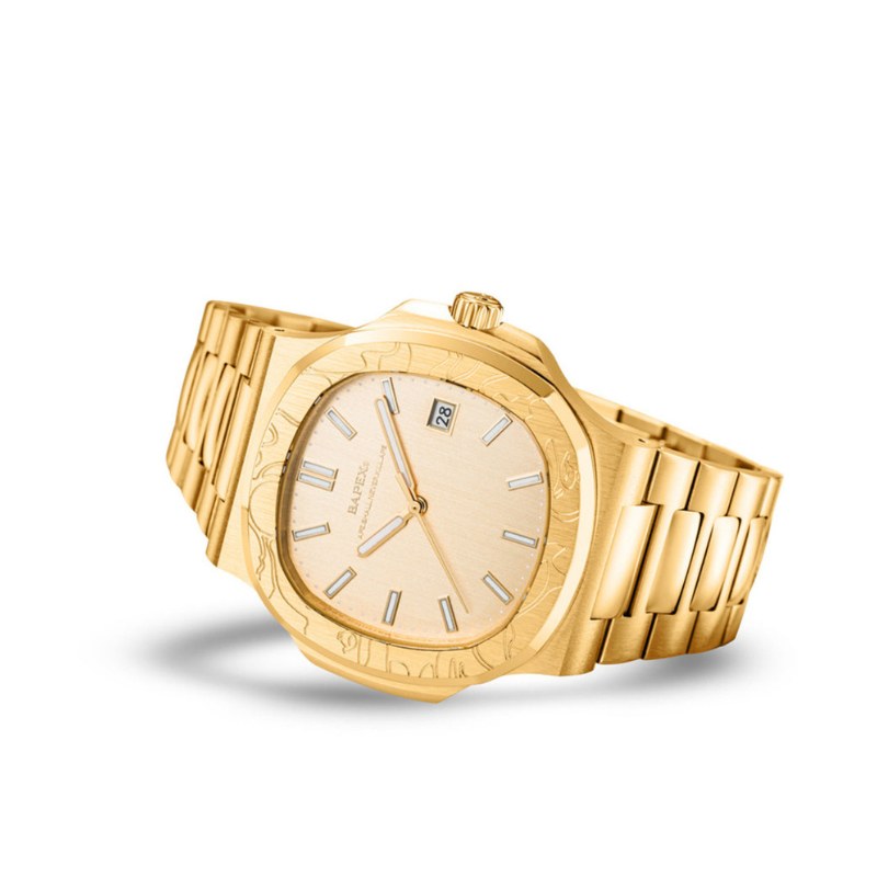 Relógio A Bathing Ape Bapex Type 10 Gold