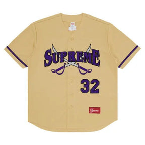 Camiseta Supreme Swords Baseball Jersey Gold