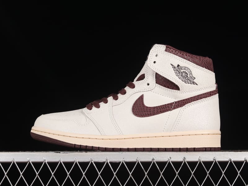 A Ma Maniere x Air Jordan 1 Sail and Burgundy