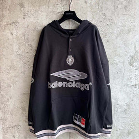 Moletom Balenciaga Polo 3B Football Black
