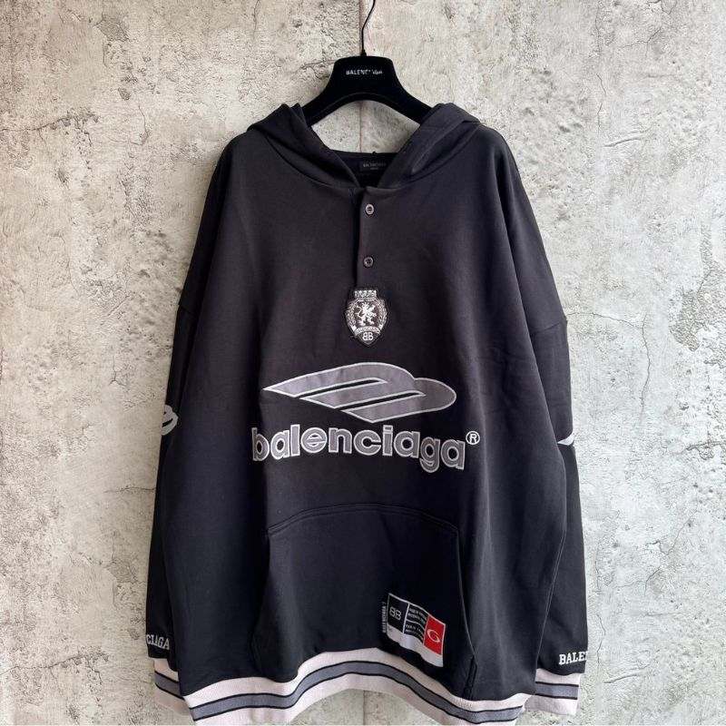Moletom Balenciaga Polo 3B Football Black