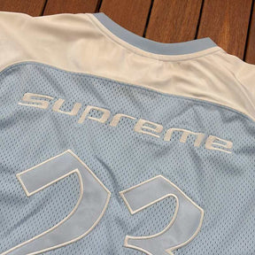 Camiseta Air Jordan x Supreme Jersey Light Blue